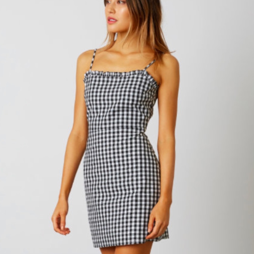 Cotton Candy LA Mini Gingham Dress - Picture 7 of 8